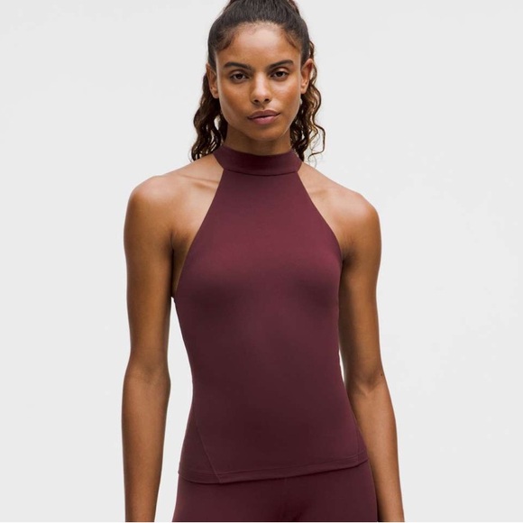 lululemon athletica Tops - Lululemon Align High-Neck Halter Tank Garnet Size 8 *A/B Cup Nulu